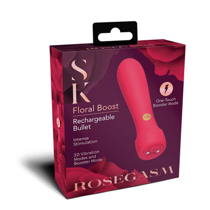 Secret Kisses ROSEGASM Floral Boost Bullet - Red 10.8 cm USB Rechargeable Bullet XGEN Products
