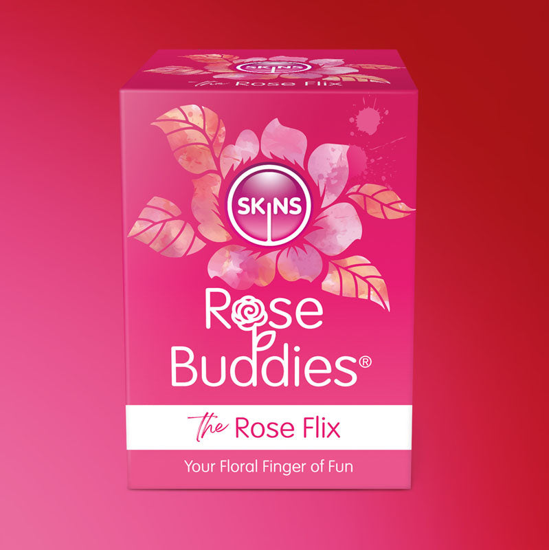 Skins Rose Buddies - The Rose Flix - Pink USB Rechargeable Flicking Rose Stimulator Creative Conceptions