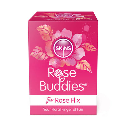 Skins Rose Buddies - The Rose Flix - Pink USB Rechargeable Flicking Rose Stimulator Creative Conceptions