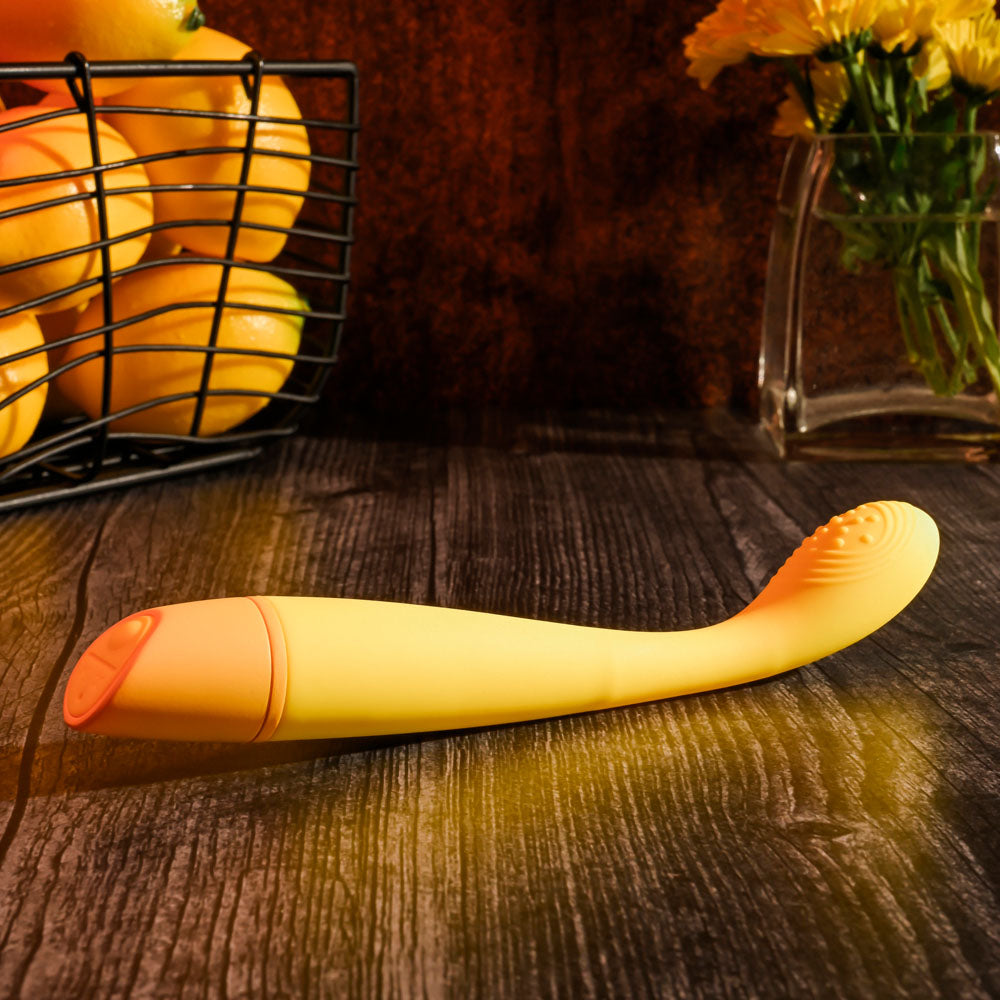 Selopa LEMON SQUEEZE - Yellow 18.4 cm USB Rechargeable Vibrator Selopa