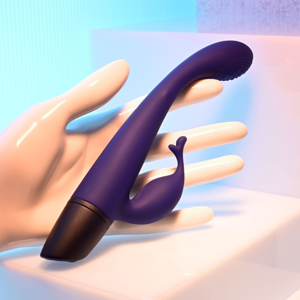 Selopa PLUM PASSION - Purple 18.3 cm USB Rechargeable Rabbit Vibrator Selopa
