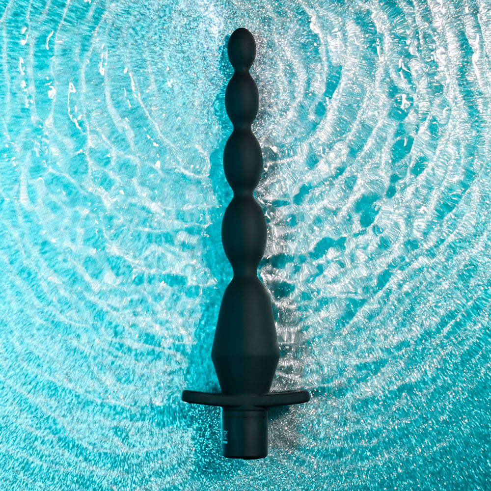 Selopa VIBRATING BUTT BEADS - Black 22 cm USB Rechargeable Vibrating Anal Beads Selopa