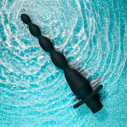 Selopa VIBRATING BUTT BEADS - Black 22 cm USB Rechargeable Vibrating Anal Beads Selopa