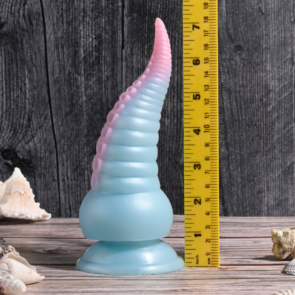 Selopa STUCK ON YOU - Blue/Pink 19 cm USB Rechargeable Vibrating Tentacle Fantasy Dildo Selopa