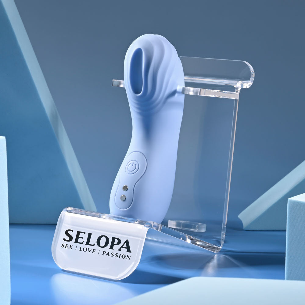 Selopa GOOD POINT - Purple USB Rechargeable Hollow Vibrating Finger Stimulator Selopa