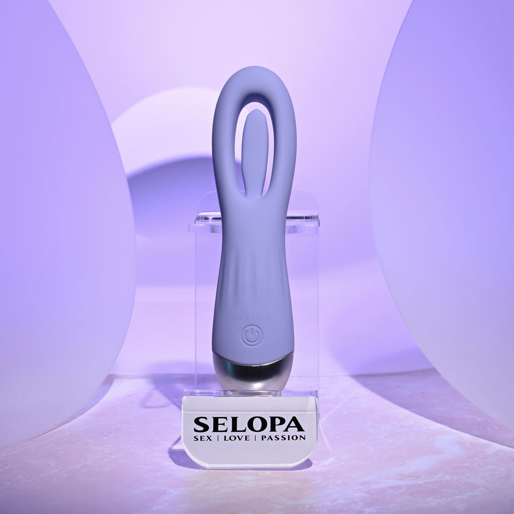 Selopa IN A FLAP - Purple 15 cm USB Rechargeable Flicking Stimulator Selopa