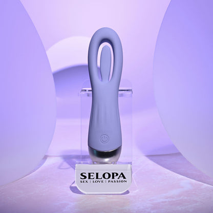 Selopa IN A FLAP - Purple 15 cm USB Rechargeable Flicking Stimulator Selopa
