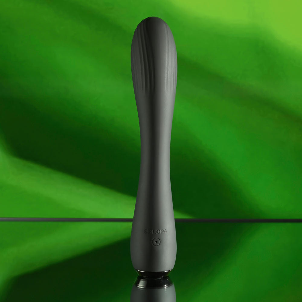 Selopa MIDNIGHT MAGIC - Black 20.2 cm USB Rechargeable Vibrator Selopa