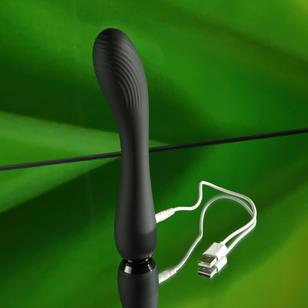 Selopa MIDNIGHT MAGIC - Black 20.2 cm USB Rechargeable Vibrator Selopa