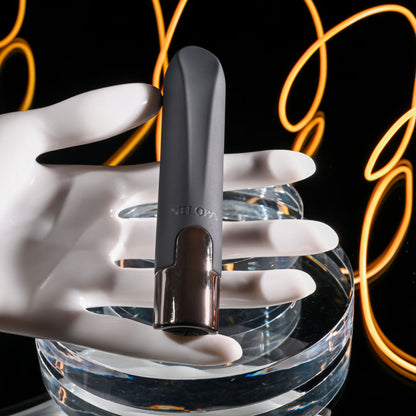 Selopa LITTLE BUDDY - Black 11.1 cm USB Rechargeable Vibrating Bullet Selopa