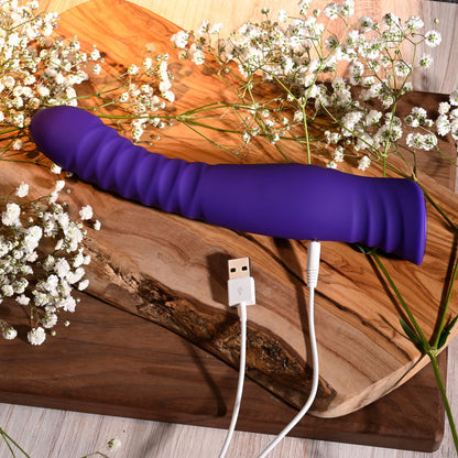 Selopa TRIXXXIE - Purple 22.2 cm USB Rechargeable Vibrator Selopa