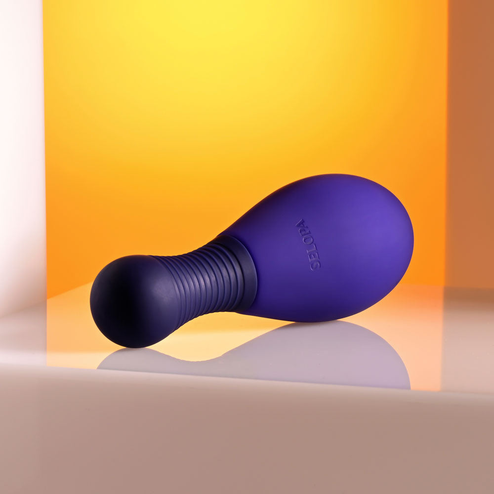 Selopa EGG ME ON - Purple 10 cm USB Rechargeable Egg with Wireless Remote Selopa