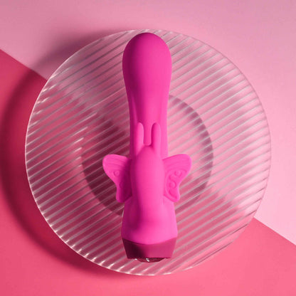 Selopa BUTTERFLY LOVE - Pink 13.8 cm USB Rechargeable Butterfly Vibrator Selopa