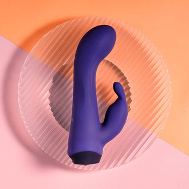 Selopa PLUM JOB - Purple 13.5 cm USB Rechargeable Rabbit Vibrator Selopa