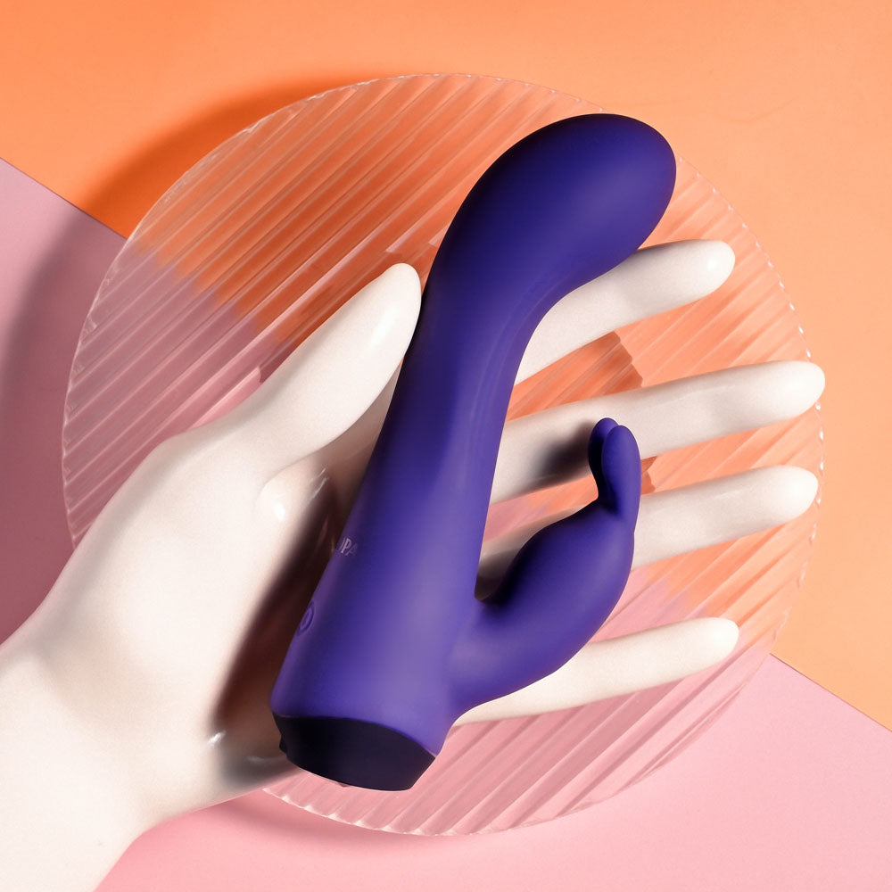 Selopa PLUM JOB - Purple 13.5 cm USB Rechargeable Rabbit Vibrator Selopa
