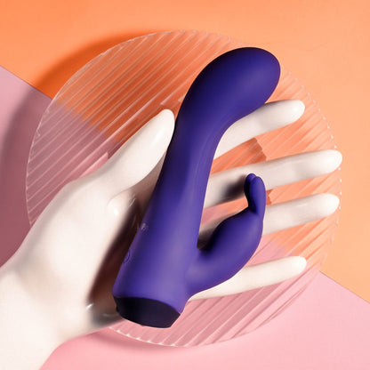 Selopa PLUM JOB - Purple 13.5 cm USB Rechargeable Rabbit Vibrator Selopa
