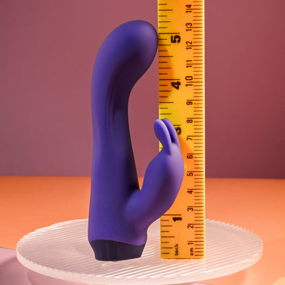 Selopa PLUM JOB - Purple 13.5 cm USB Rechargeable Rabbit Vibrator Selopa
