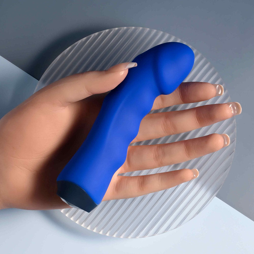 Selopa BLUE BANGER - Blue 13.6 cm USB Rechargeable Vibrator Selopa