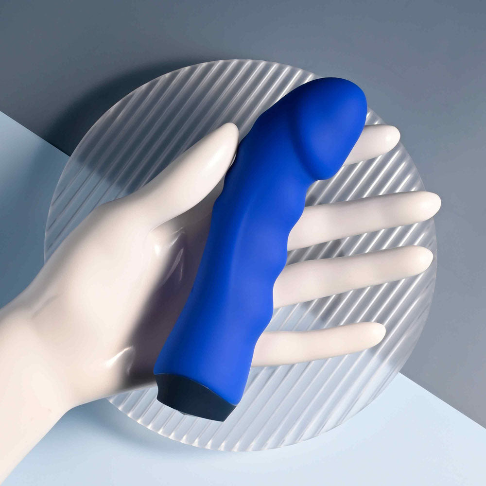 Selopa BLUE BANGER - Blue 13.6 cm USB Rechargeable Vibrator Selopa