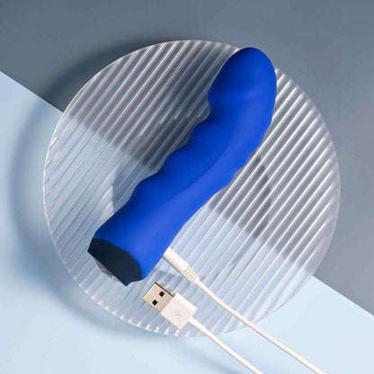 Selopa BLUE BANGER - Blue 13.6 cm USB Rechargeable Vibrator Selopa