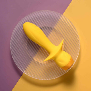 Selopa MELLOW YELLOW - Yellow 13.5 cm USB Rechargeable Vibrating Anal Plug Selopa