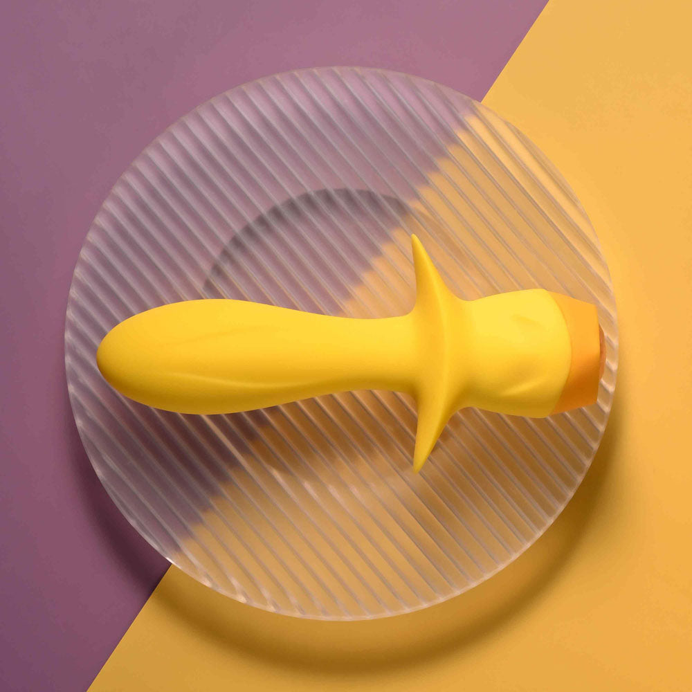 Selopa MELLOW YELLOW - Yellow 13.5 cm USB Rechargeable Vibrating Anal Plug Selopa
