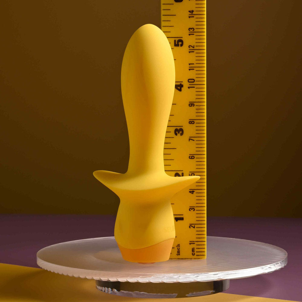 Selopa MELLOW YELLOW - Yellow 13.5 cm USB Rechargeable Vibrating Anal Plug Selopa