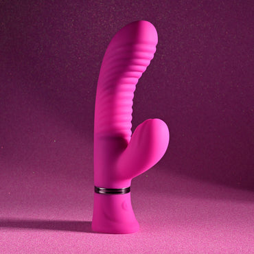 Selopa NEXT WAVE - Pink 16.4 cm USB Rechargeable Dual Vibrator Selopa