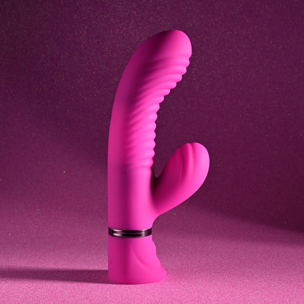 Selopa NEXT WAVE - Pink 16.4 cm USB Rechargeable Dual Vibrator Selopa