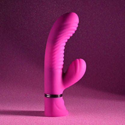 Selopa NEXT WAVE - Pink 16.4 cm USB Rechargeable Dual Vibrator Selopa
