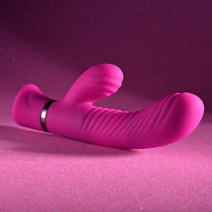 Selopa NEXT WAVE - Pink 16.4 cm USB Rechargeable Dual Vibrator Selopa