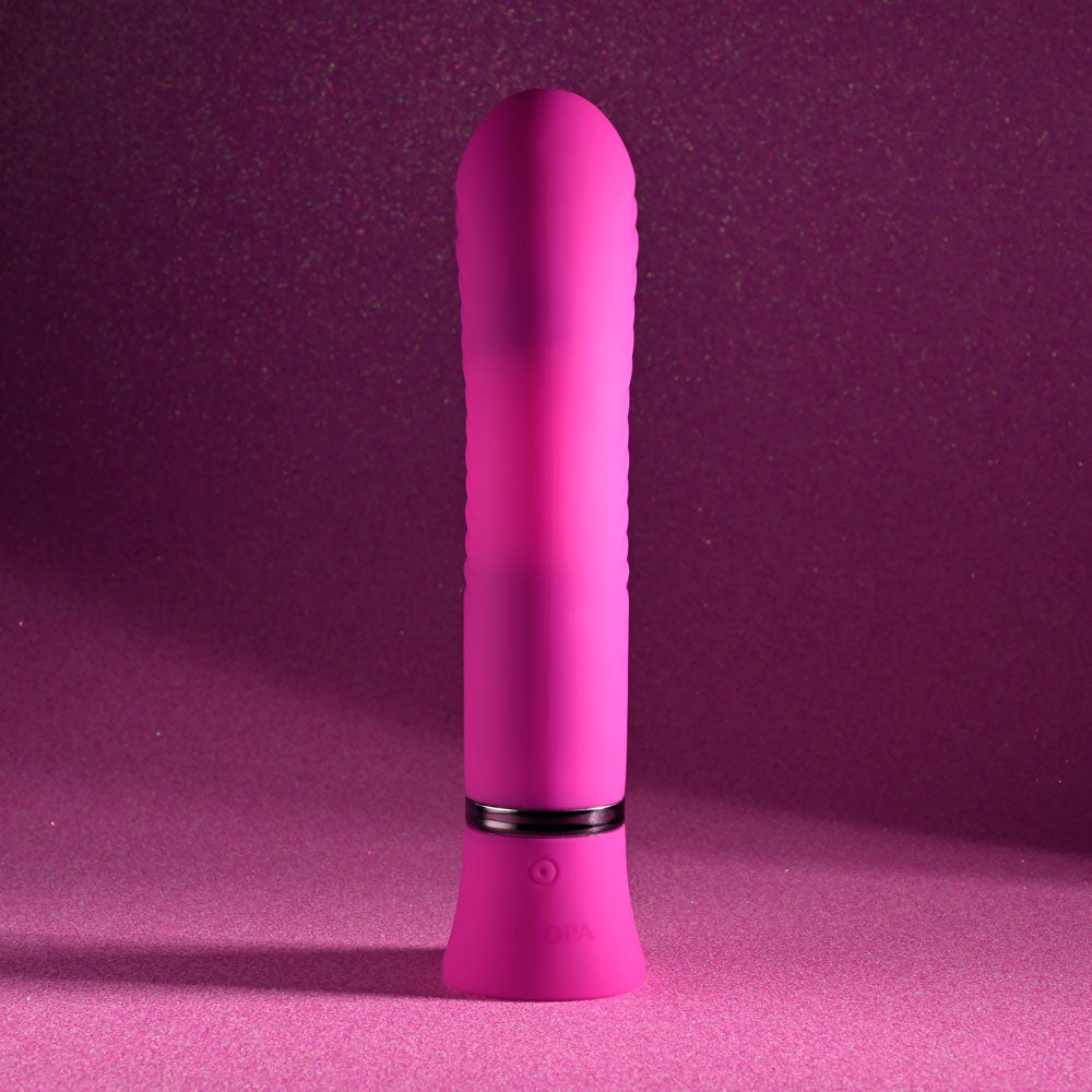 Selopa NEXT WAVE - Pink 16.4 cm USB Rechargeable Dual Vibrator Selopa