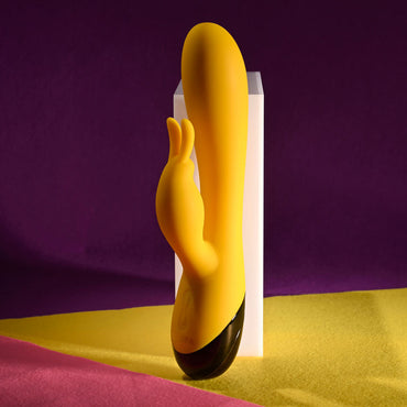 Selopa BUZZZ BUNNY - Yellow 19.7 cm USB Rechargeable Rabbit Vibrator Selopa