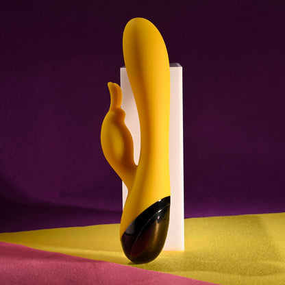 Selopa BUZZZ BUNNY - Yellow 19.7 cm USB Rechargeable Rabbit Vibrator Selopa