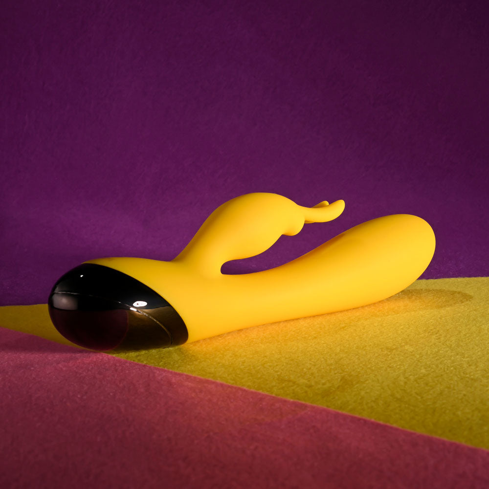 Selopa BUZZZ BUNNY - Yellow 19.7 cm USB Rechargeable Rabbit Vibrator Selopa