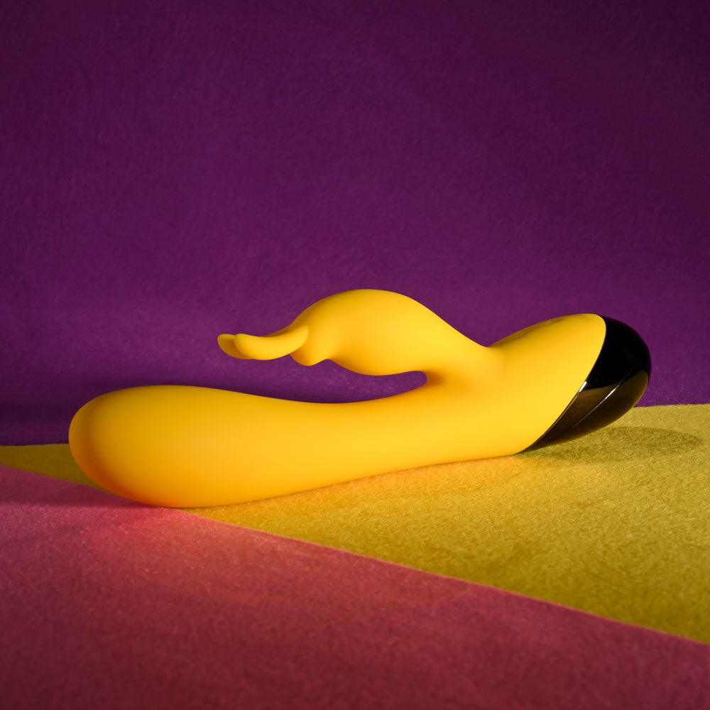 Selopa BUZZZ BUNNY - Yellow 19.7 cm USB Rechargeable Rabbit Vibrator Selopa