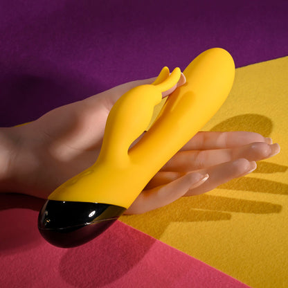 Selopa BUZZZ BUNNY - Yellow 19.7 cm USB Rechargeable Rabbit Vibrator Selopa