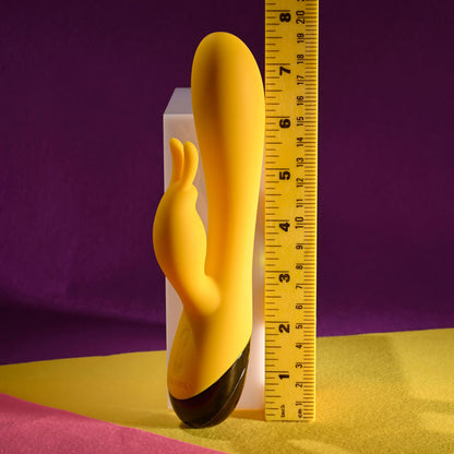 Selopa BUZZZ BUNNY - Yellow 19.7 cm USB Rechargeable Rabbit Vibrator Selopa