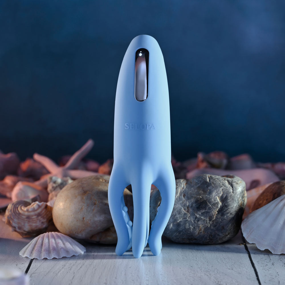Selopa TENTACLE TICKLER - Blue USB Rechargeable Vibrating Stimulator Selopa
