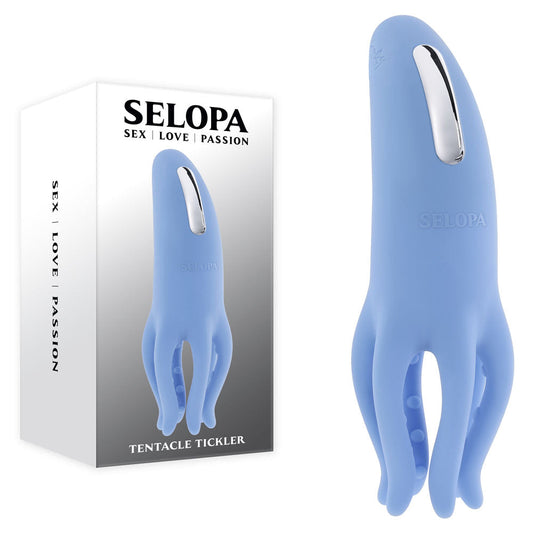 Selopa TENTACLE TICKLER - Blue USB Rechargeable Vibrating Stimulator Selopa