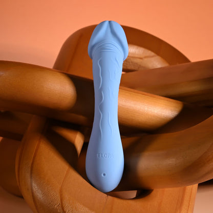 Selopa DAINTY DICK - Baby Blue 11.9 cm USB Rechargeable Mini Vibrator Selopa