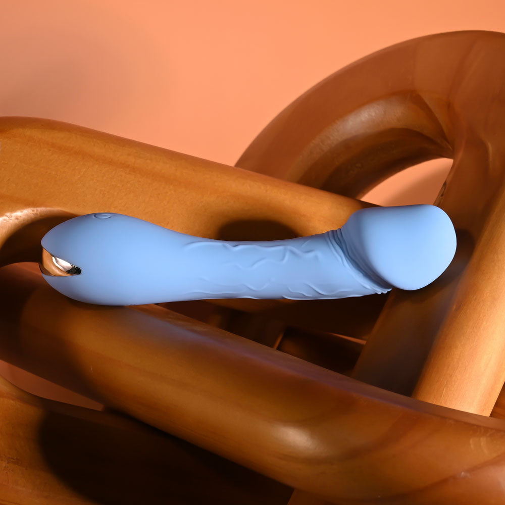 Selopa DAINTY DICK - Baby Blue 11.9 cm USB Rechargeable Mini Vibrator Selopa