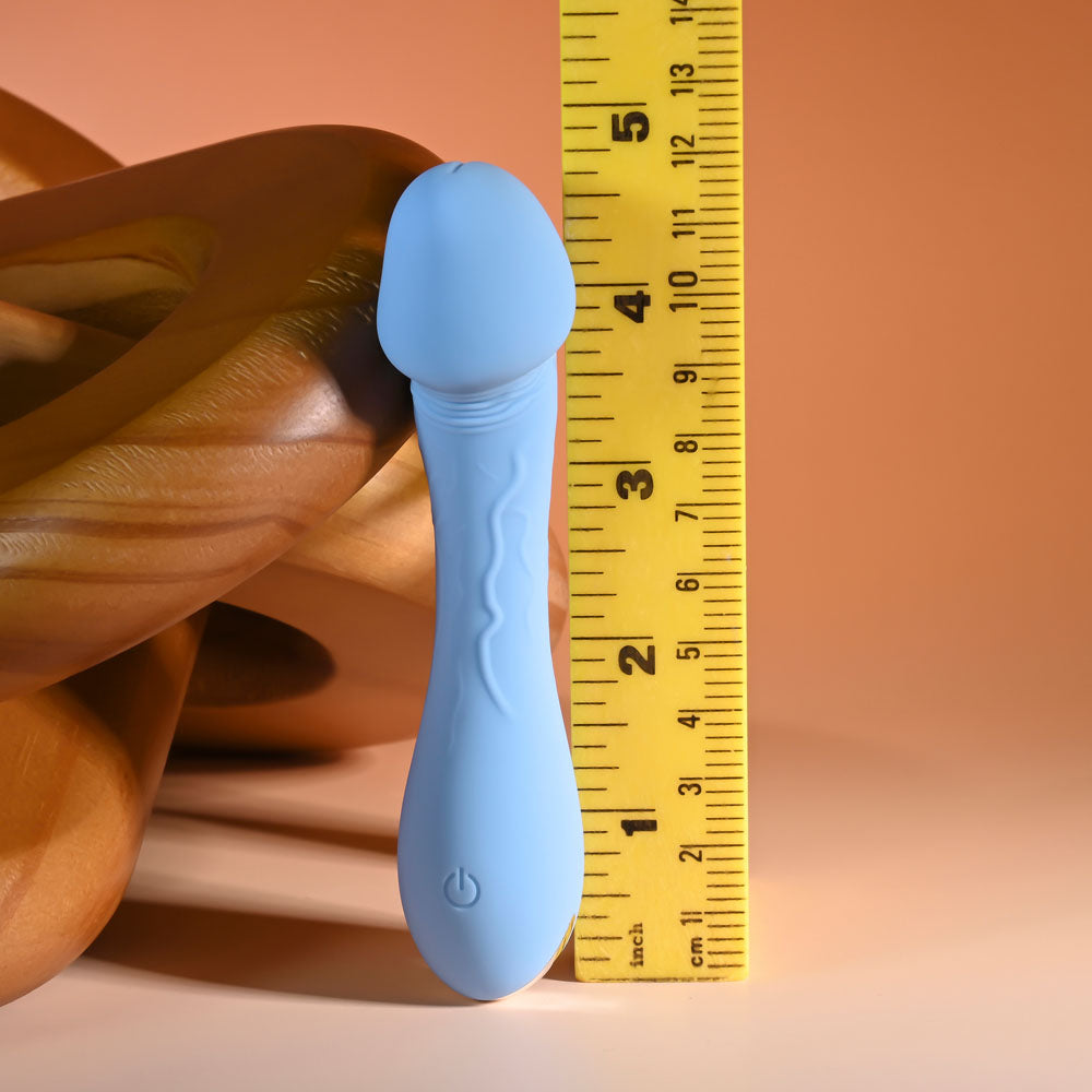Selopa DAINTY DICK - Baby Blue 11.9 cm USB Rechargeable Mini Vibrator Selopa