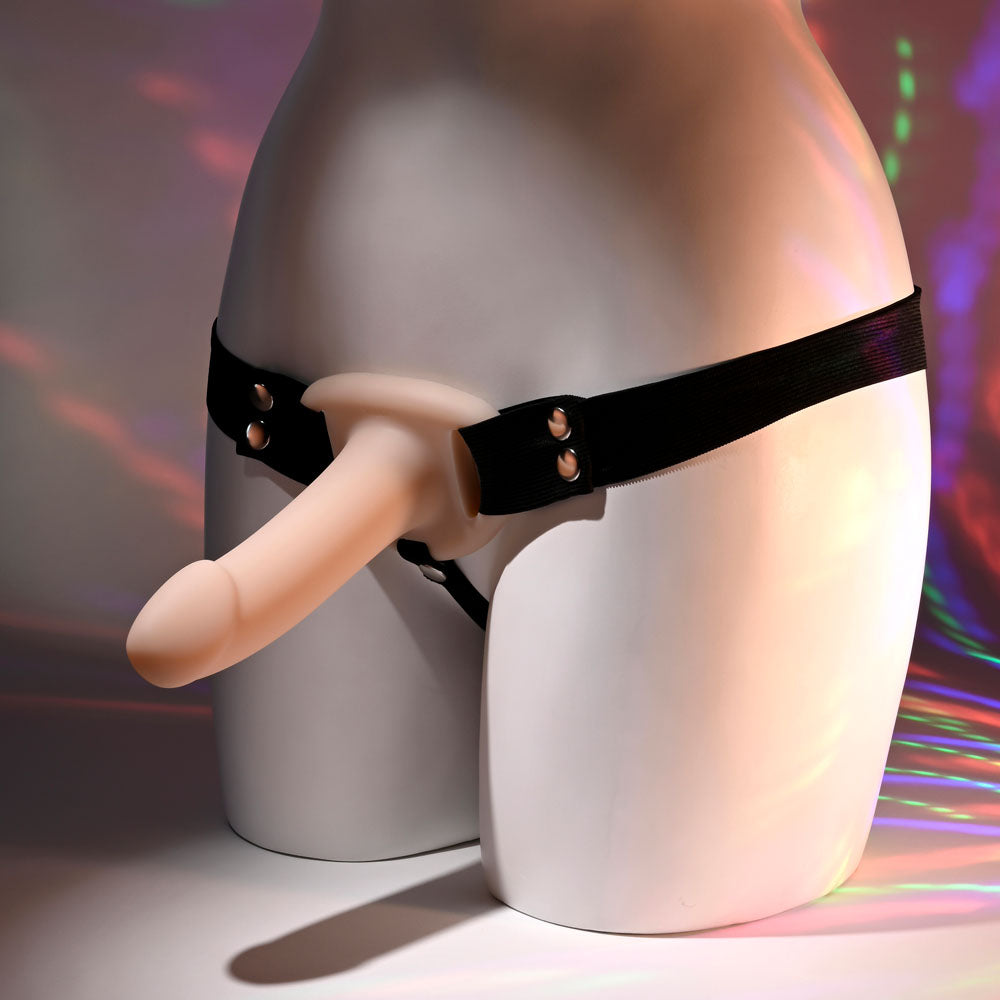 Selopa OUR FIRST HOLLOW STRAP ON LIGHT - Flesh 16.3 cm Hollow Strap-On Selopa