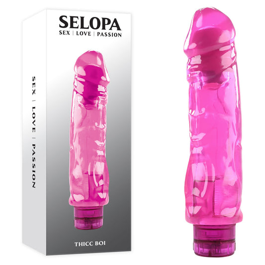 Selopa THICC BOI - Pink 22.9 cm Vibrator Pink - Club X
