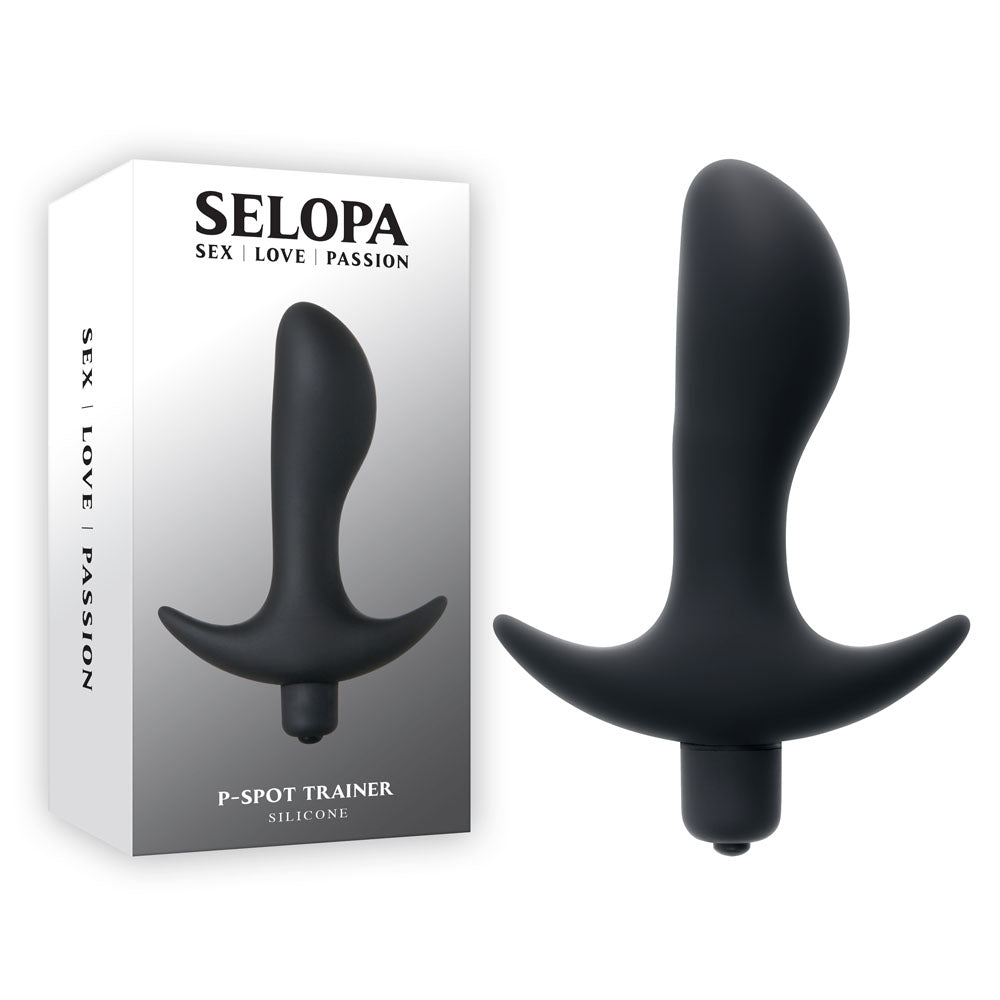 Selopa P-SPOT TRAINER - Black 12.7 cm Vibrating Prostate Massager Selopa