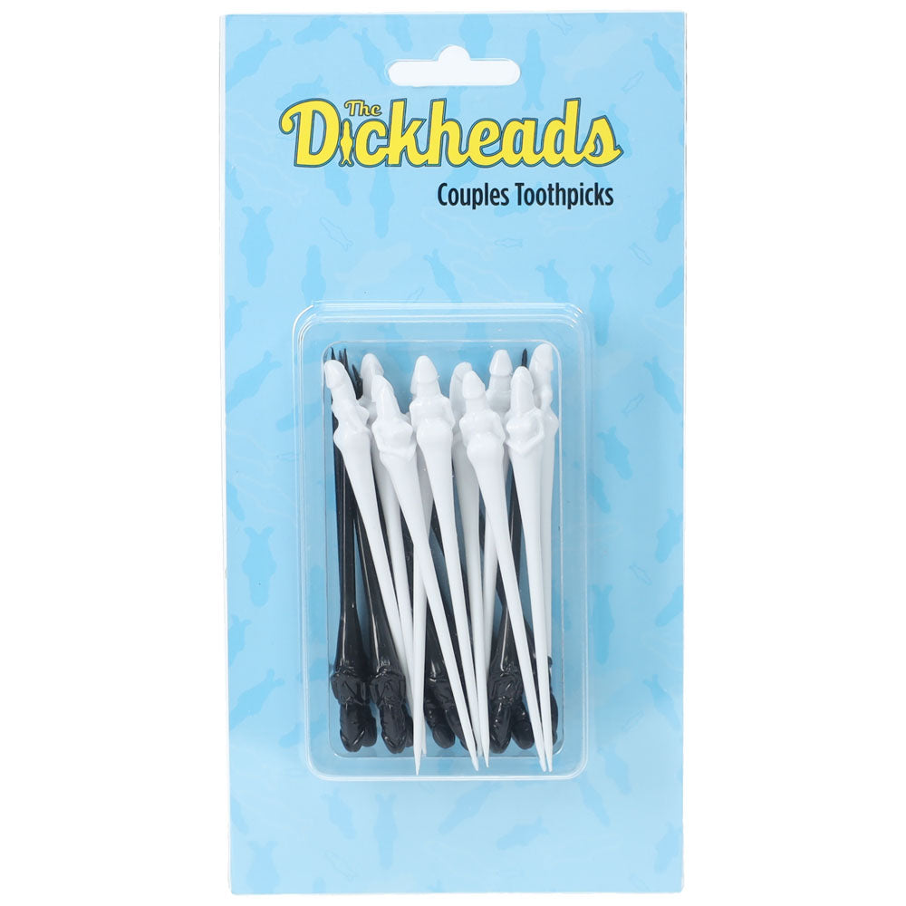 S-LINE The Dickheads - Couples Toothpicks - Black/White Novelty Toothpicks - 20 Pack Shots Toys