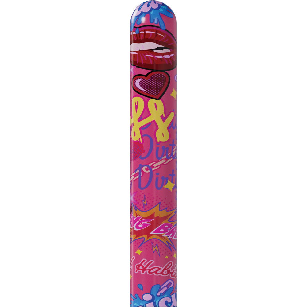 S-LINE Kaotix Pop Art - Pink 17.8 cm USB Rechargeable Vibrator Shots Toys