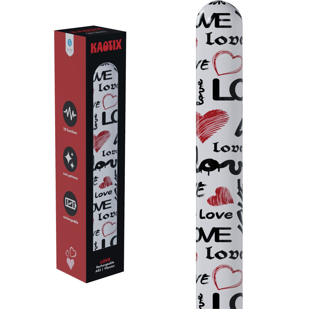 S-LINE Kaotix Love - White 17.8 cm USB Rechargeable Vibrator Shots Toys
