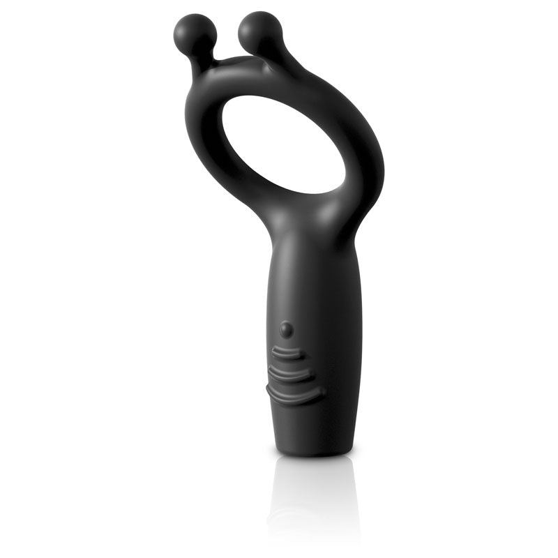Sir Richards Vibrating Silicone Super C-Ring - Grey USB Rechargeable Vibrating Cock Ring Pipedreams